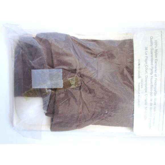 David Jason Fashion Hosiery/Panty Hose Canada Reinforced Toe Taupe Tall 3000 VTG - Picture 6 of 6